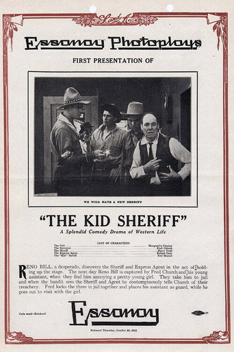 Movie poster for The Kid Sheriff (1913)