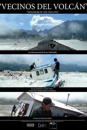 Vecinos del volcán poster