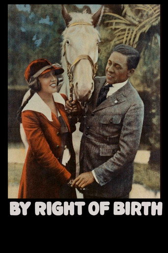 Movie poster for By Right of Birth (1921)