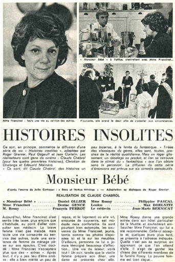Movie poster for Monsieur Bébé (1974)