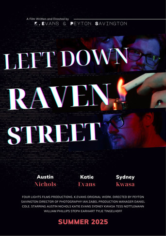 Movie poster for Left Down Raven Street (2025)