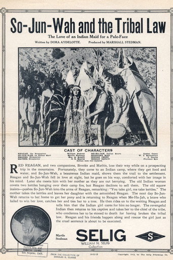Movie poster for So-Jun-Wah and the Tribal Law (1912)