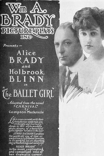 Movie poster for The Ballet Girl (1916)