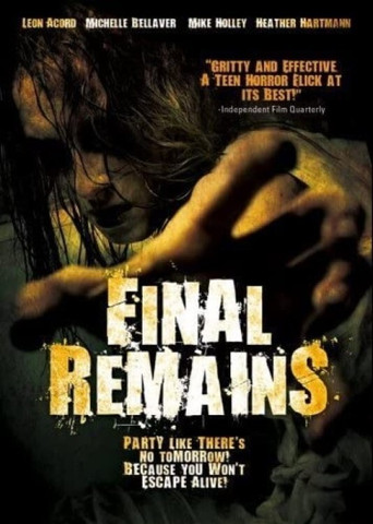Movie poster for Final Remains (2005)
