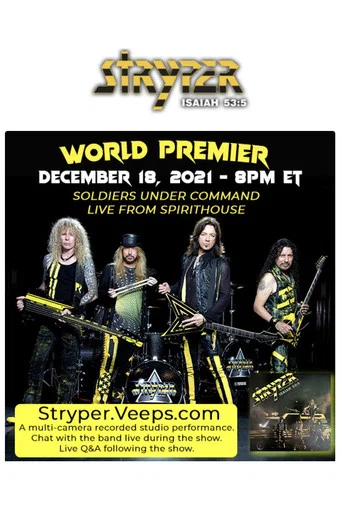 Movie poster for Stryper - Soldiers from the Underground Live Stream (2021)