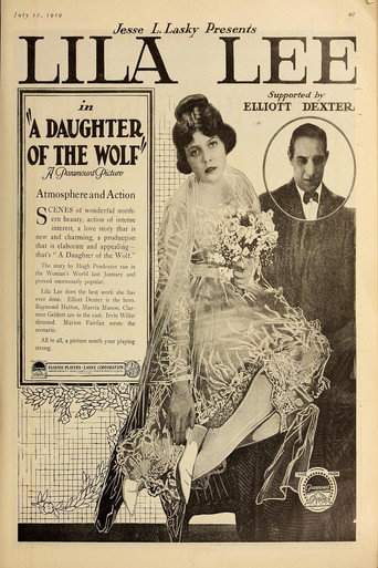 Movie poster for A Daughter of the Wolf (1919)