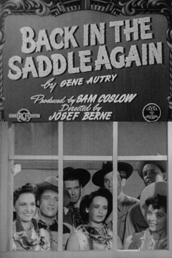 Movie poster for Back in the Saddle Again (1942)