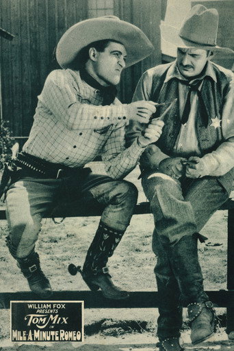 Movie poster for Mile-a-Minute Romeo (1923)