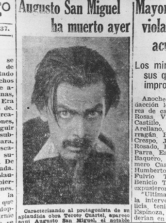 Movie poster for Augusto San Miguel Died Yesterday (2003)