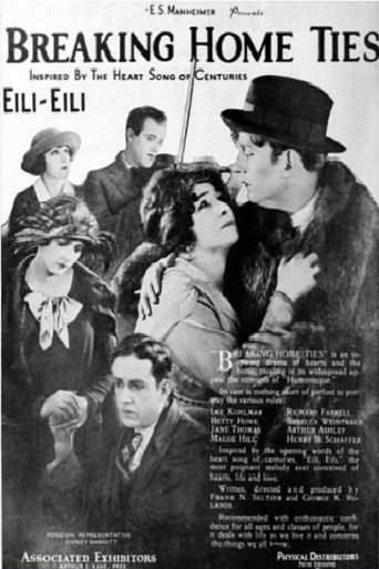 Movie poster for Breaking Home Ties (1922)