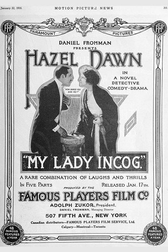 Movie poster for My Lady Incog. (1916)