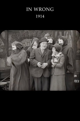 Movie poster for In Wrong (1914)