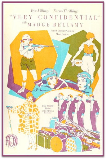 Movie poster for Very Confidential (1927)