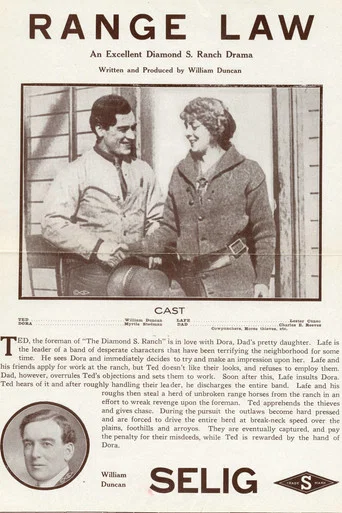 Movie poster for The Range Law (1913)