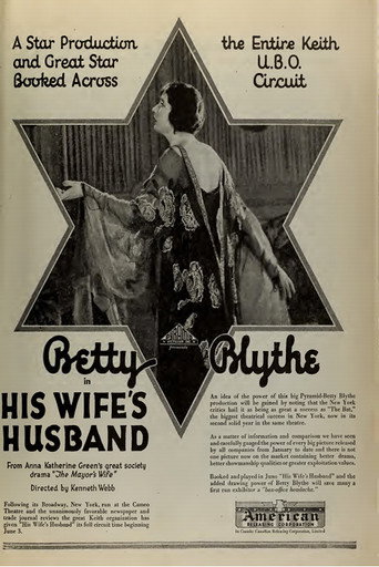 Movie poster for His Wife's Husband (1922)