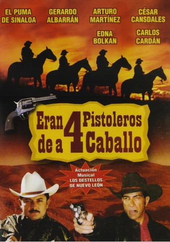 Movie poster for Eran 4 de caballo (2001)