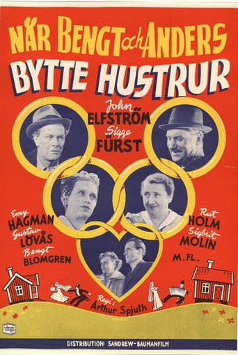 Movie poster for When Bengt and Anders Swapped Wives (1950)