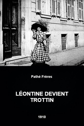 Movie poster for Léontine Becomes an Errand Girl (1910)