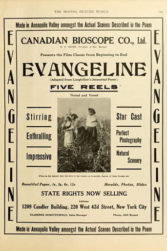 Movie poster for Evangeline (1914)