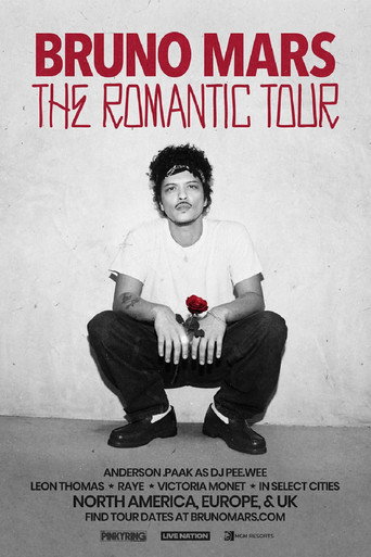 Movie poster for Bruno Mars: The romantic tour live (2026)