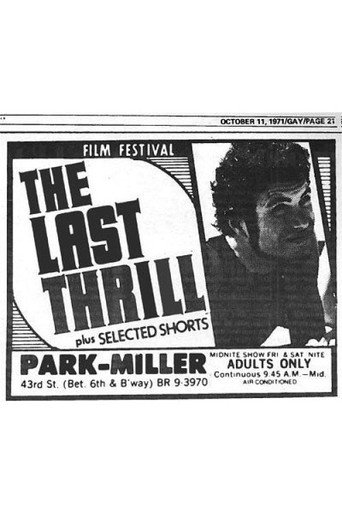 Movie poster for The Last Thrill (1971)