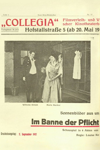 Movie poster for Im Banne der Pflicht (1917)
