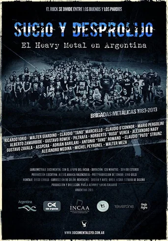 Movie poster for Dirty and Messy: Heavy Metal in Argentina (2015)