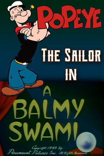 Movie poster for A Balmy Swami (1949)