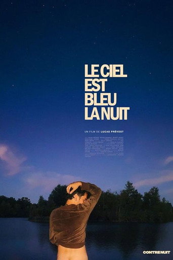 Movie poster for Le ciel est bleu la nuit (2025)