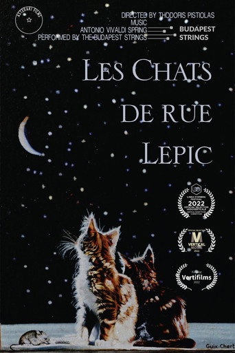 Movie poster for The Cats of Lepic Street (2023)