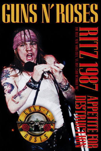 Guns N' Roses Live at The Ritz, NY 1987 poster