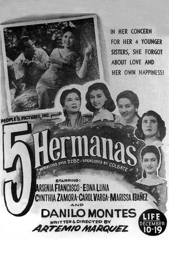 Movie poster for 5 Hermanas (1956)