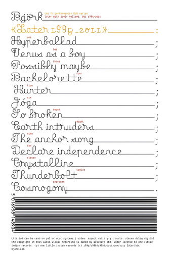 Björk: Later 1995-2011 poster