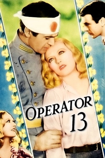 Movie poster for Operator 13 (1934)