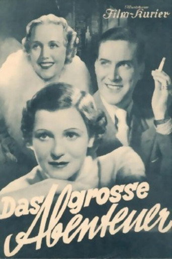Movie poster for Das große Abenteuer (1938)