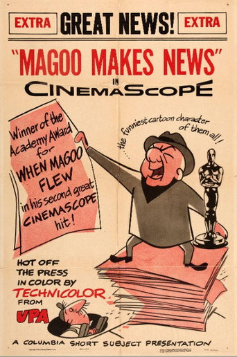 Movie poster for Magoo Makes News (1955)