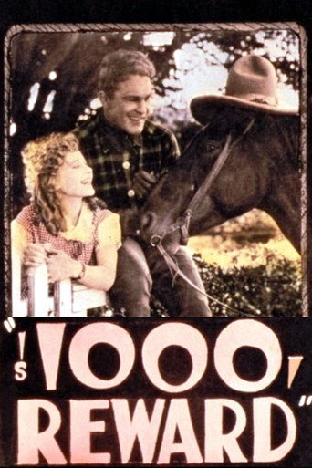 Movie poster for $1,000 Reward (1923)
