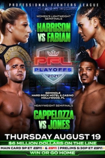 Movie poster for PFL 2021 #8: Playoffs - Harrison vs Fabian (2021)