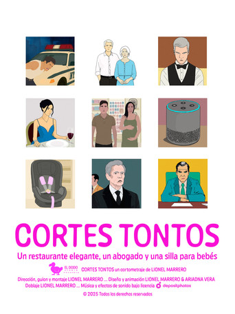 Cortes tontos: un restaurante elegante, un abogado y una silla para bebés poster