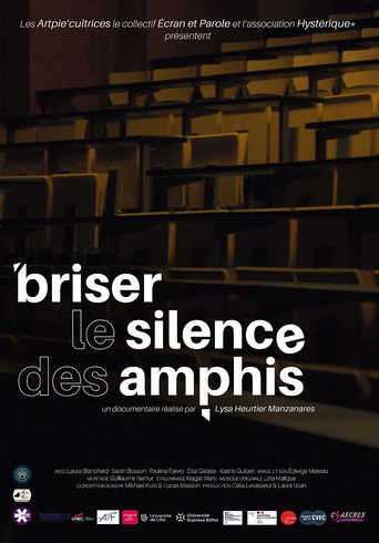 Movie poster for Briser le silence des amphis