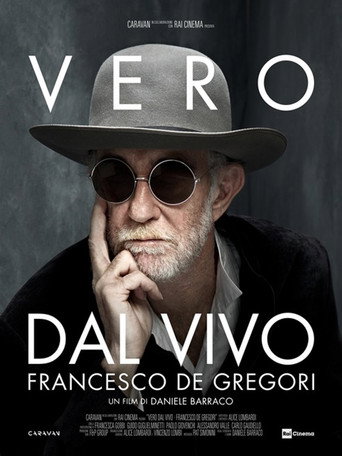 Movie poster for Vero dal vivo. Francesco de Gregori (2018)