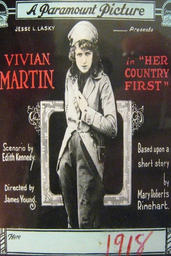 Movie poster for Her Country First (1918)