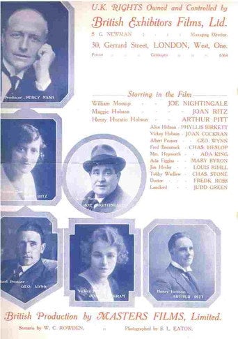 Movie poster for Hobson's Choice (1920)