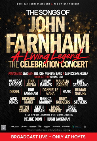 Movie poster for THE SONGS OF JOHN FARNHAM: A LIVING LEGEND – THE CELEBRATION CONCERT (2026)