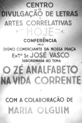 Movie poster for O Zé Analfabeto na Vida Corrente (1952)