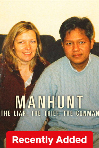 Movie poster for Manhunt: The Liar, The Thief, The Conman (2025)