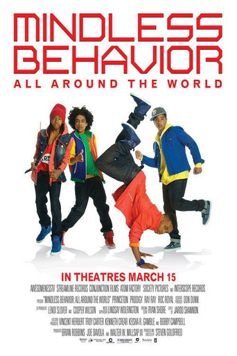 Movie poster for Mindless Behavior: All Around the World (2013)