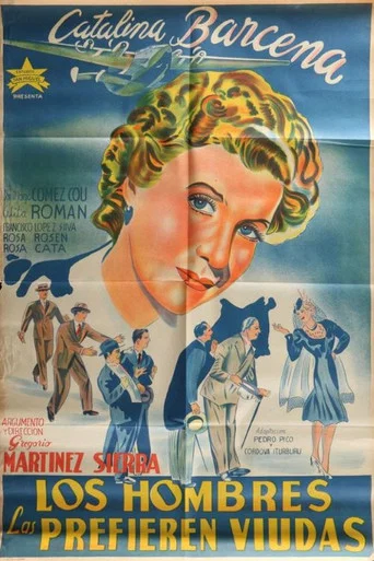 Movie poster for Los hombres las prefieren viudas (1943)