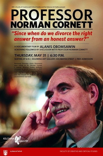 Movie poster for Professor Norman Cornett: 'Since when do we divorce the right answer from an honest answer?' (2009)