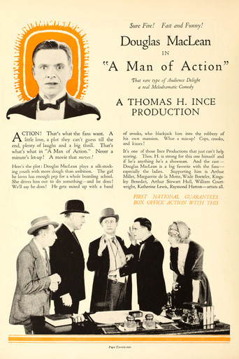 Movie poster for A Man of Action (1923)